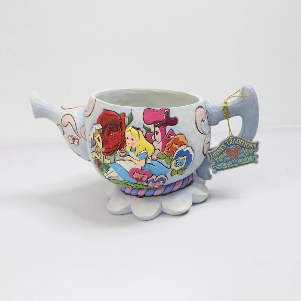 Walt Disney Showcase Collection Alice In Wonderland Planter Jim‎ Shore Figurine